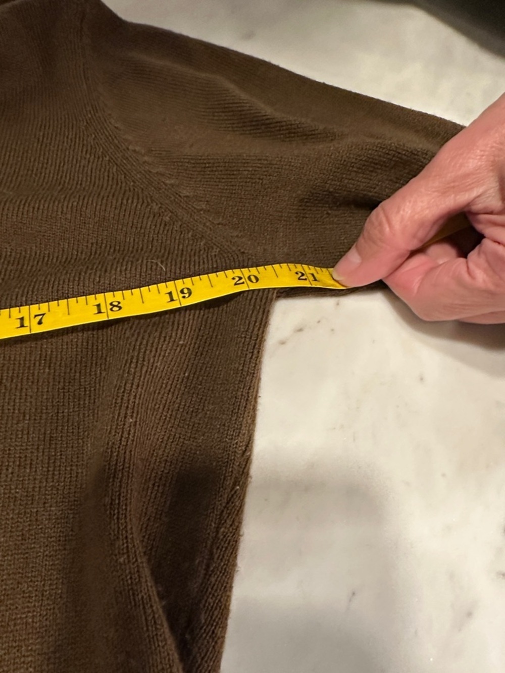 Dockers Brown Knit Tie-Neck Top - Picture 5 of 7